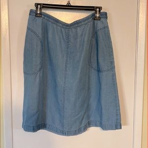J Jill Denim Skirt. Size Medium